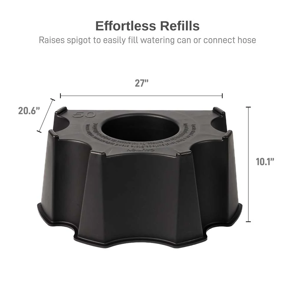 50 Gallon Flat Back Rain Barrel Stand - Image 3