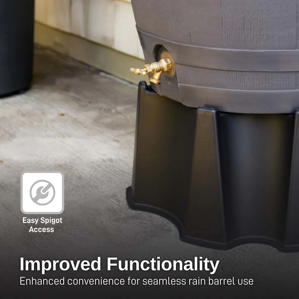 50 Gallon Flat Back Rain Barrel Stand - Image 4