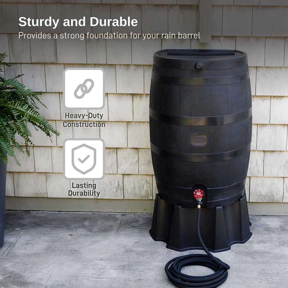 50 Gallon Flat Back Rain Barrel Stand - Image 5