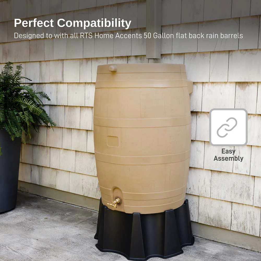 50 Gallon Flat Back Rain Barrel Stand - Image 6