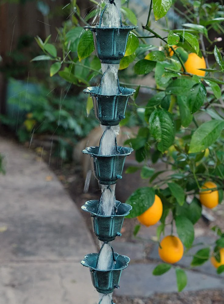 Flower Cups Rain Chain - Image 11