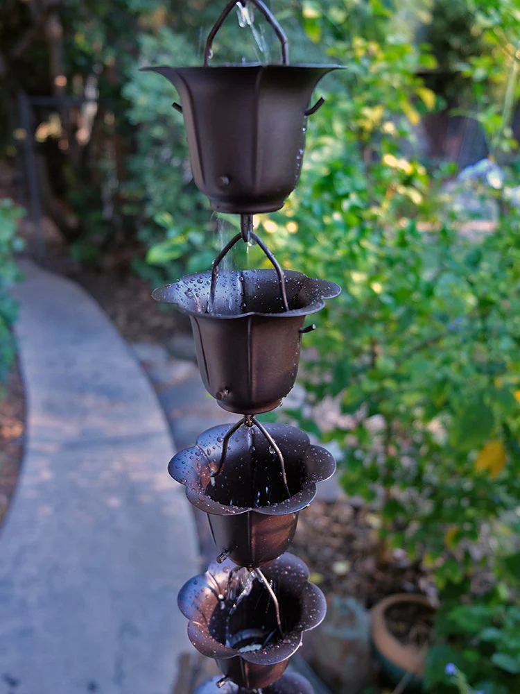 Flower Cups Rain Chain - Image 4