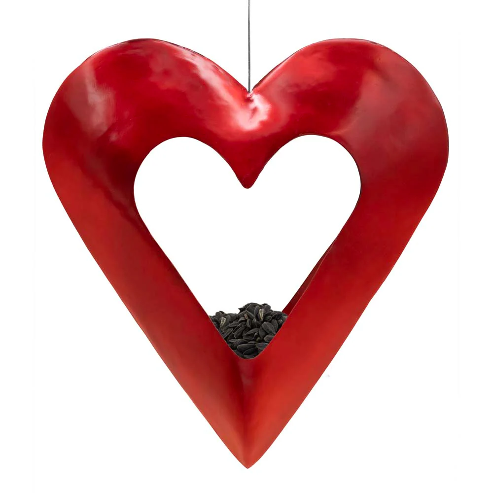 Fly Thru⢠Heart Copper Bird Feeder - Image 2