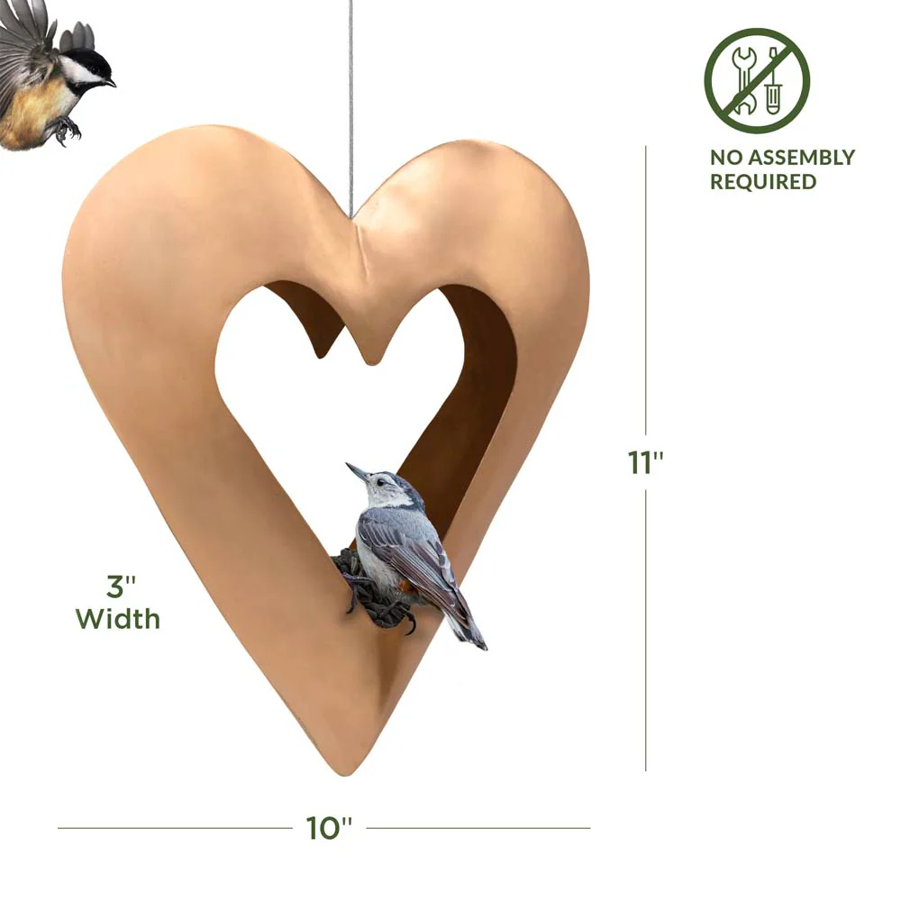 Fly Thru⢠Heart Copper Bird Feeder - Image 6