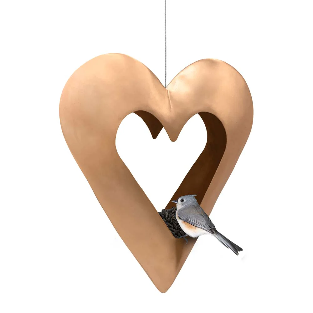 Fly Thru⢠Heart Copper Bird Feeder - Image 7