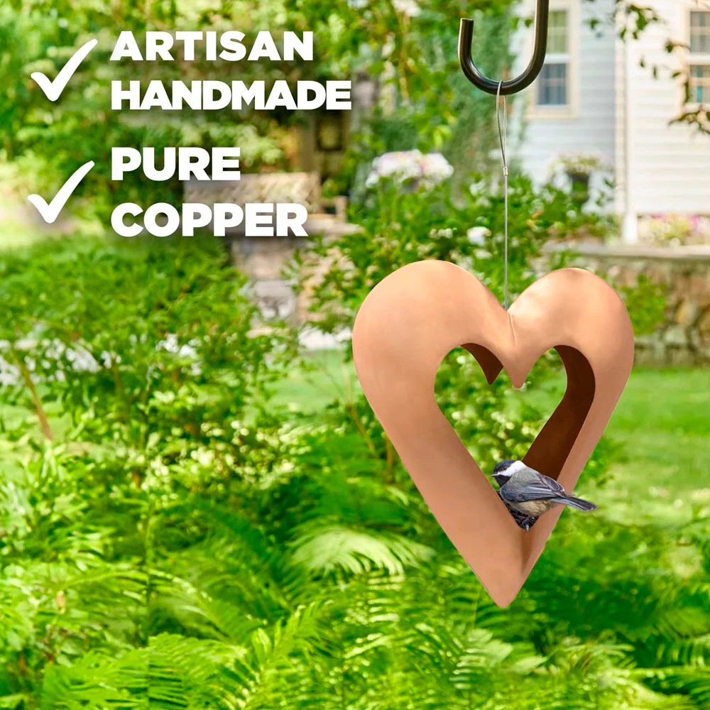 Fly Thru⢠Heart Copper Bird Feeder - Image 8
