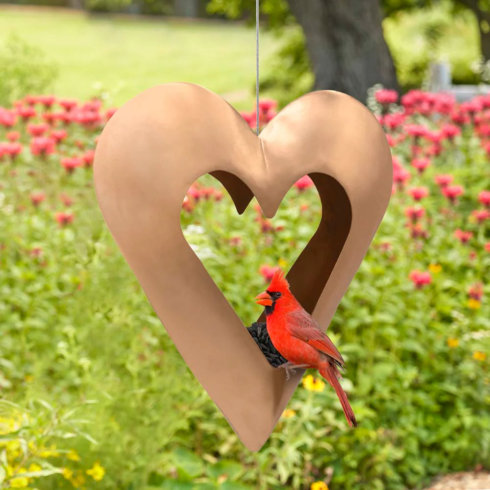 Fly Thru⢠Heart Copper Bird Feeder - Image 9