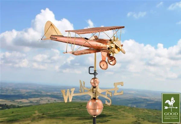 Biplane Weathervane - Pure Copper - Image 2