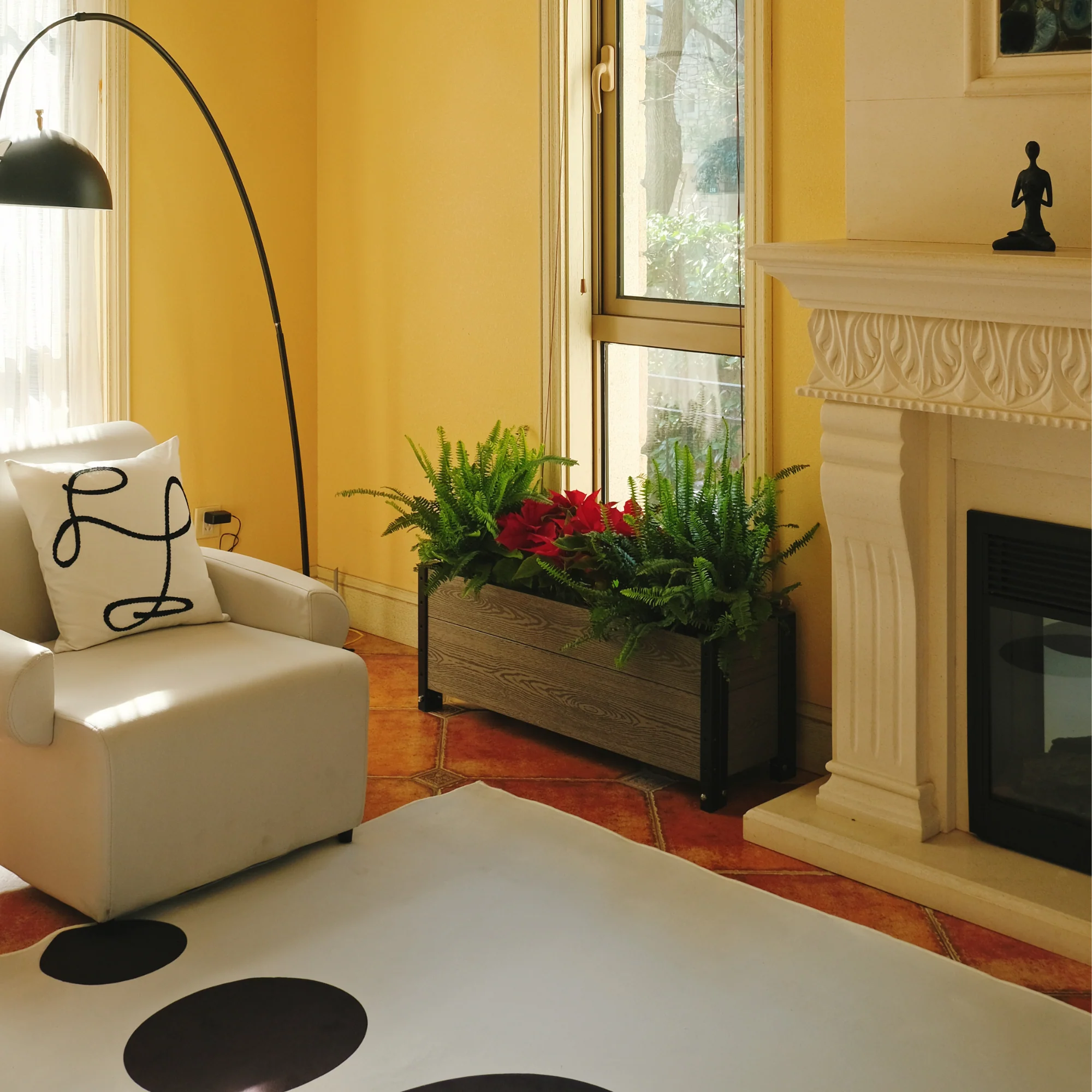 Footed Trough Planter - Image 6