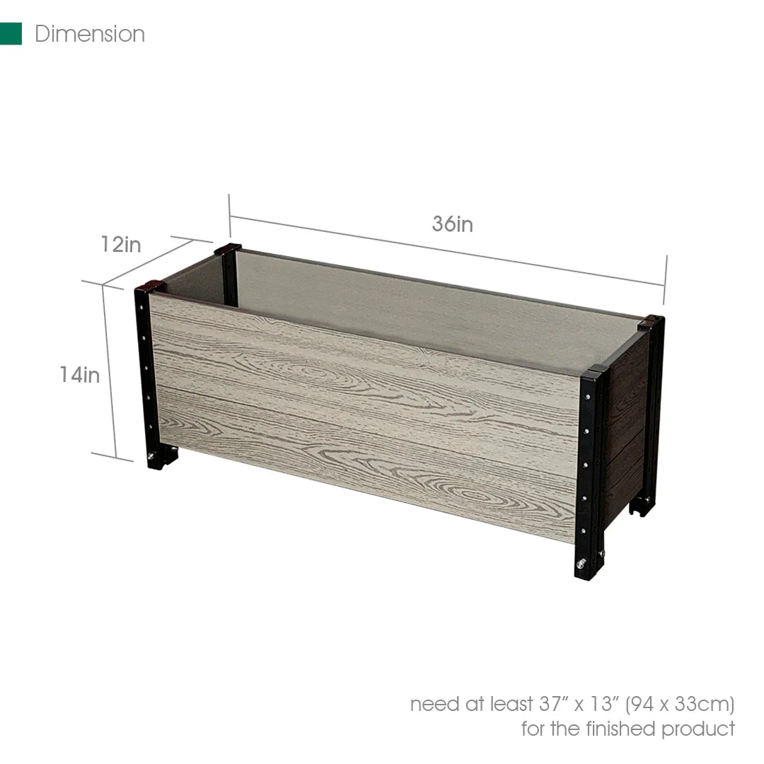 Footed Trough Planter - Image 9