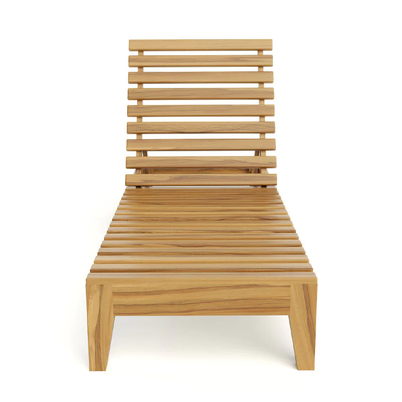 Fortuna Teak Chaise Lounge - Image 2