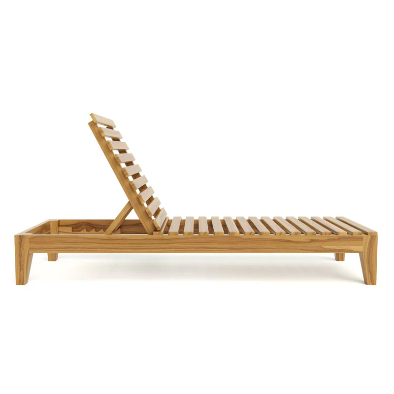 Fortuna Teak Chaise Lounge - Image 3
