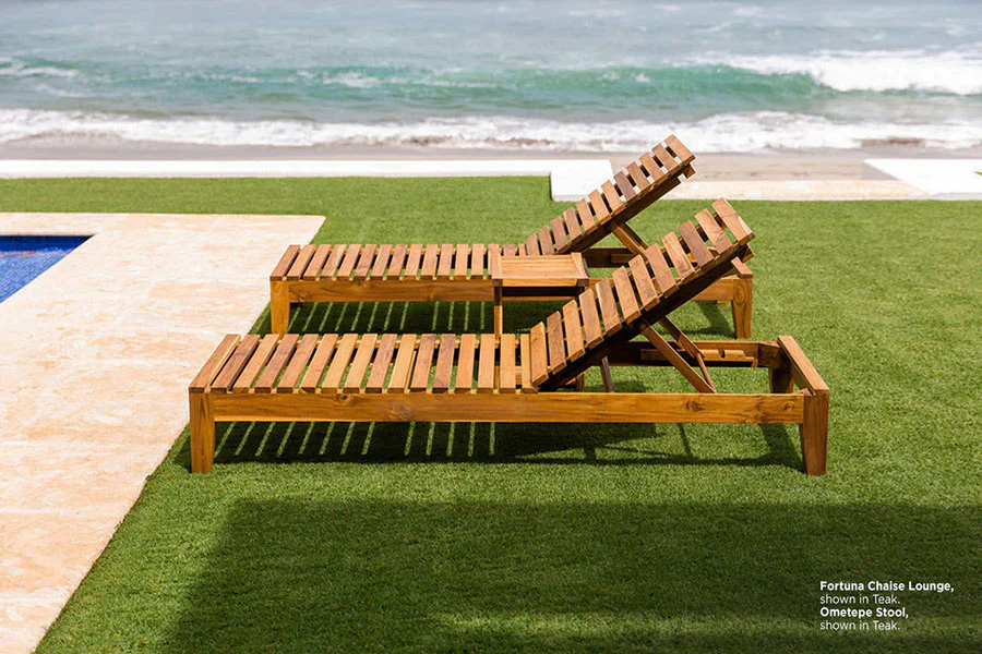 Fortuna Teak Chaise Lounge - Image 7