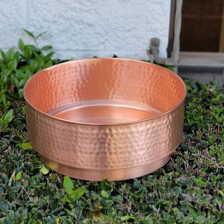 Hammered Copper Cylinder Basin - Image 3