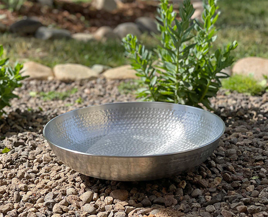 Hand Hammered Aluminum Dish - Image 4