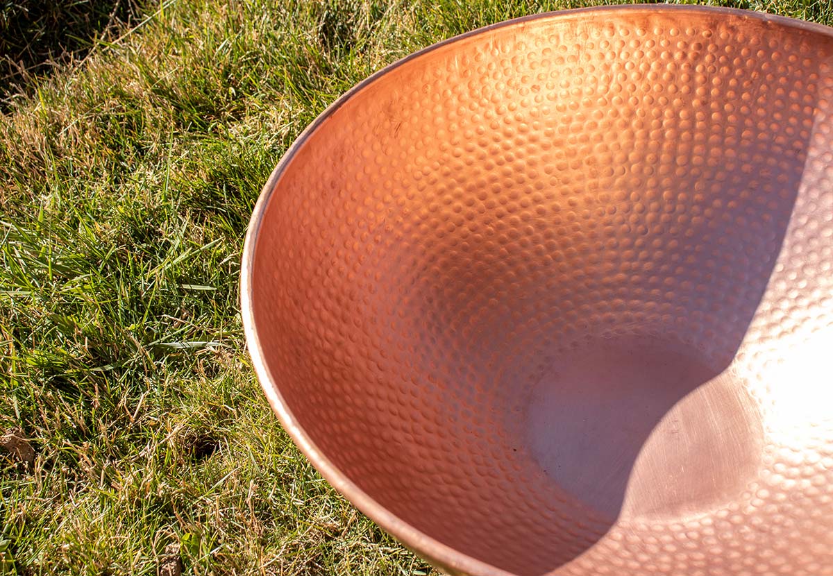 Hand Hammered Copper Basin - Image 6
