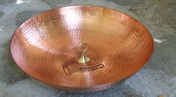 Hand Hammered Copper Dish with Loop - Image 4