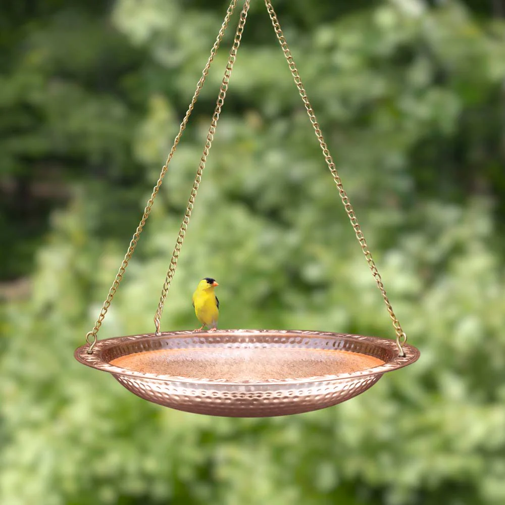 Hanging Pure Copper Bird Bath - Image 10