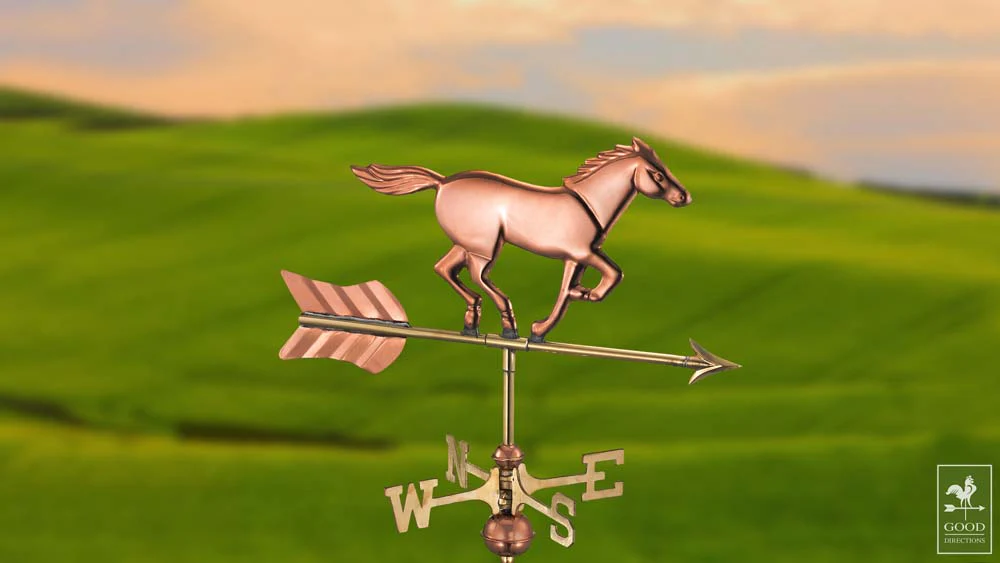 Horse Cottage Weathervane with Roof Mount - Image 12