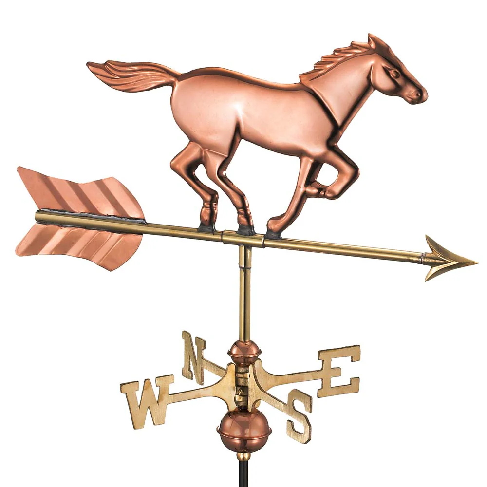 Horse Cottage Weathervane with Roof Mount - Image 8