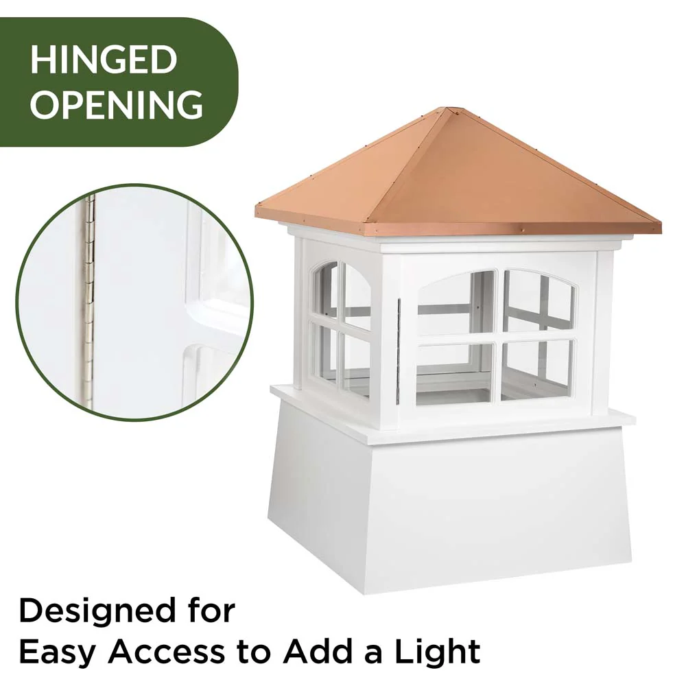 Huntington Vinyl Cupola with Copper Roof - Image 2