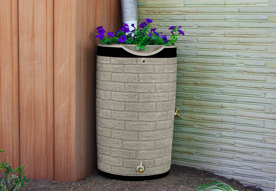 Impressions Downton 50 Gallon Rain Saver w/ Darkened Ribs - Image 9