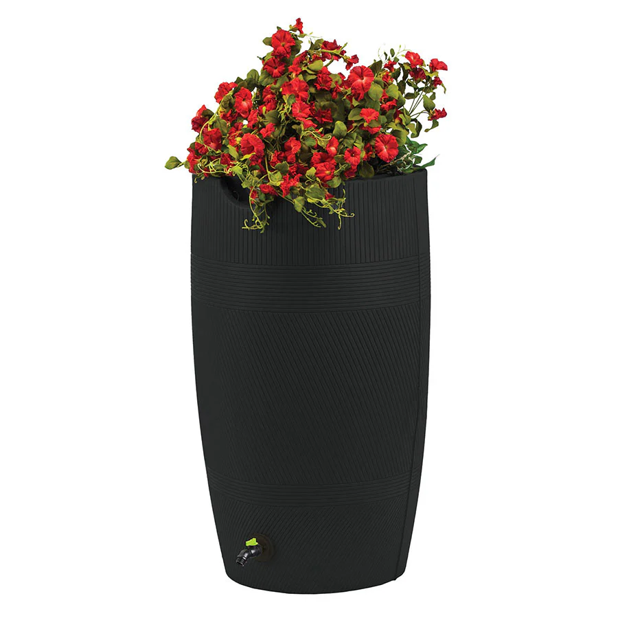 Impressions Eco Havana 50 Gallon Rain Saver - 100% Recycled Material