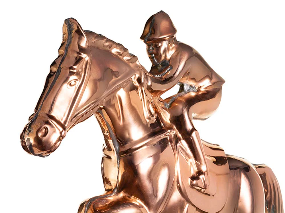 Jumping Horse & Rider Weathervane - Pure Copper - Image 2