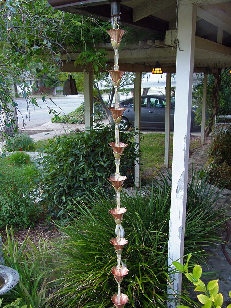 Kanji Cups Rain Chain - Image 3