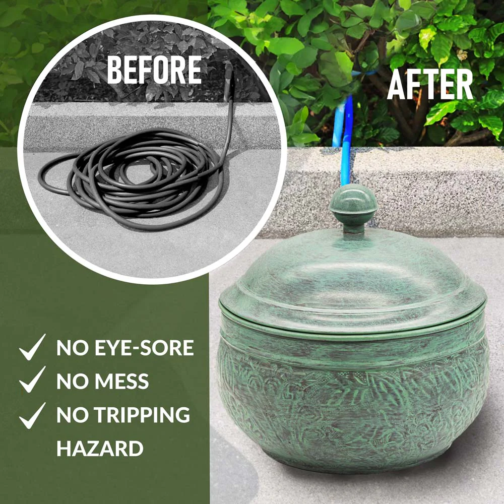 Key West Hose Pot with Blue Verde Finish - Image 14