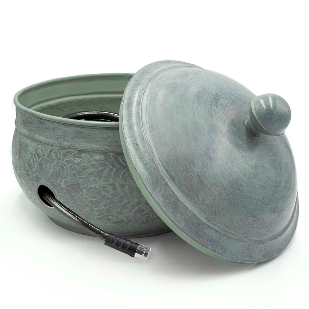 Key West Hose Pot with Blue Verde Finish - Image 3