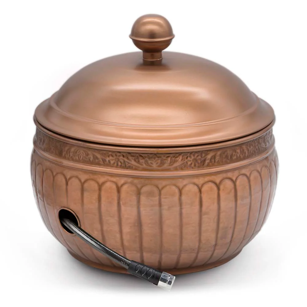 La Jolla Hose Pot with Lid - Copper Finish - Image 3