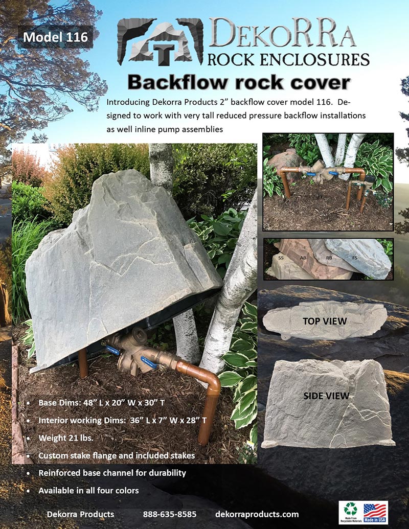 DekoRRa Large Backflow Faux Rock - Model 116 - Image 6