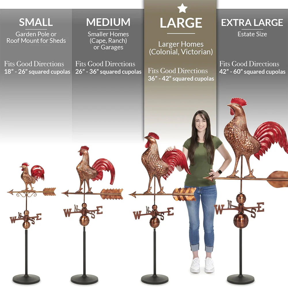 Large Rooster Weathervane - Image 10