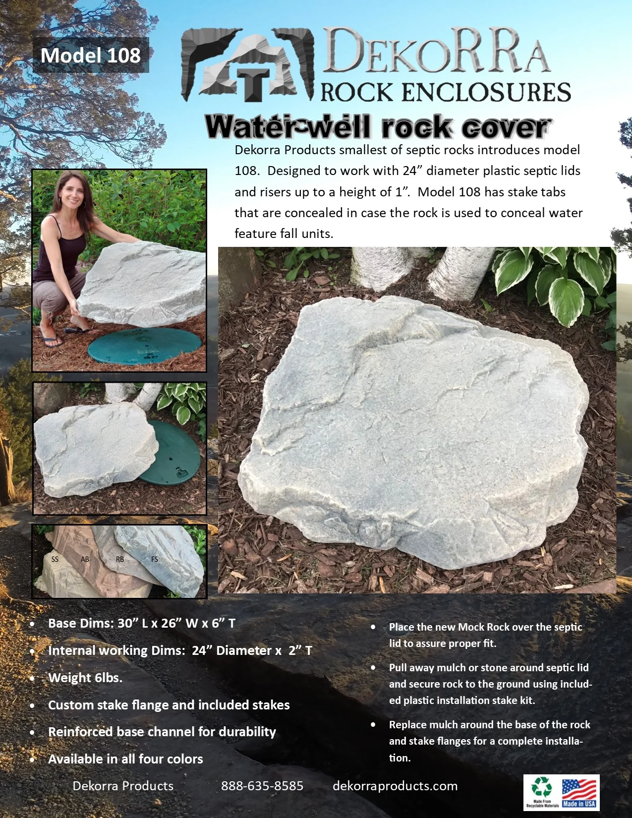DekoRRa Low Profile Faux Rock - Model 108 - Image 6