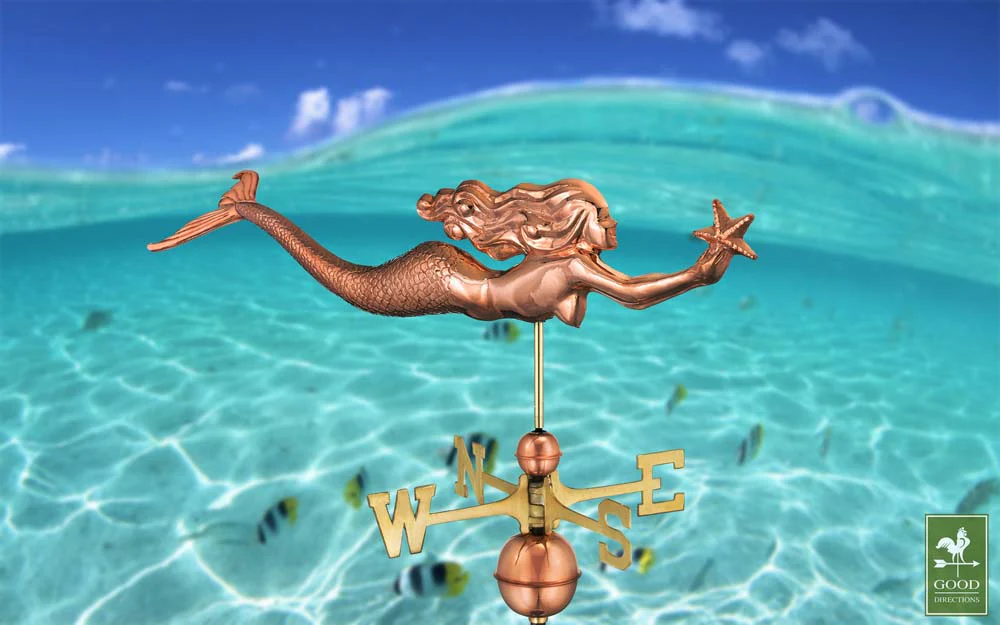 Mermaid with Starfish Weathervane - Image 3
