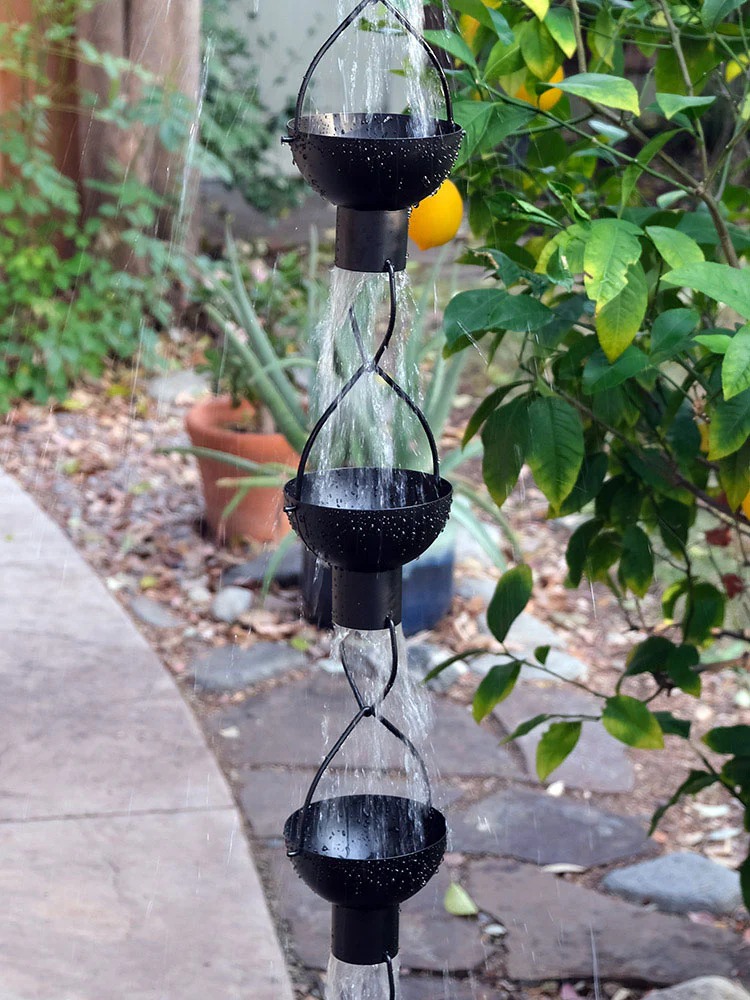 Modern Flower Cup Rain Chain™ - Image 3