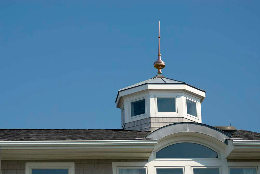 Morgana Pure Copper Rooftop Finial with Roof Mount - Image 4