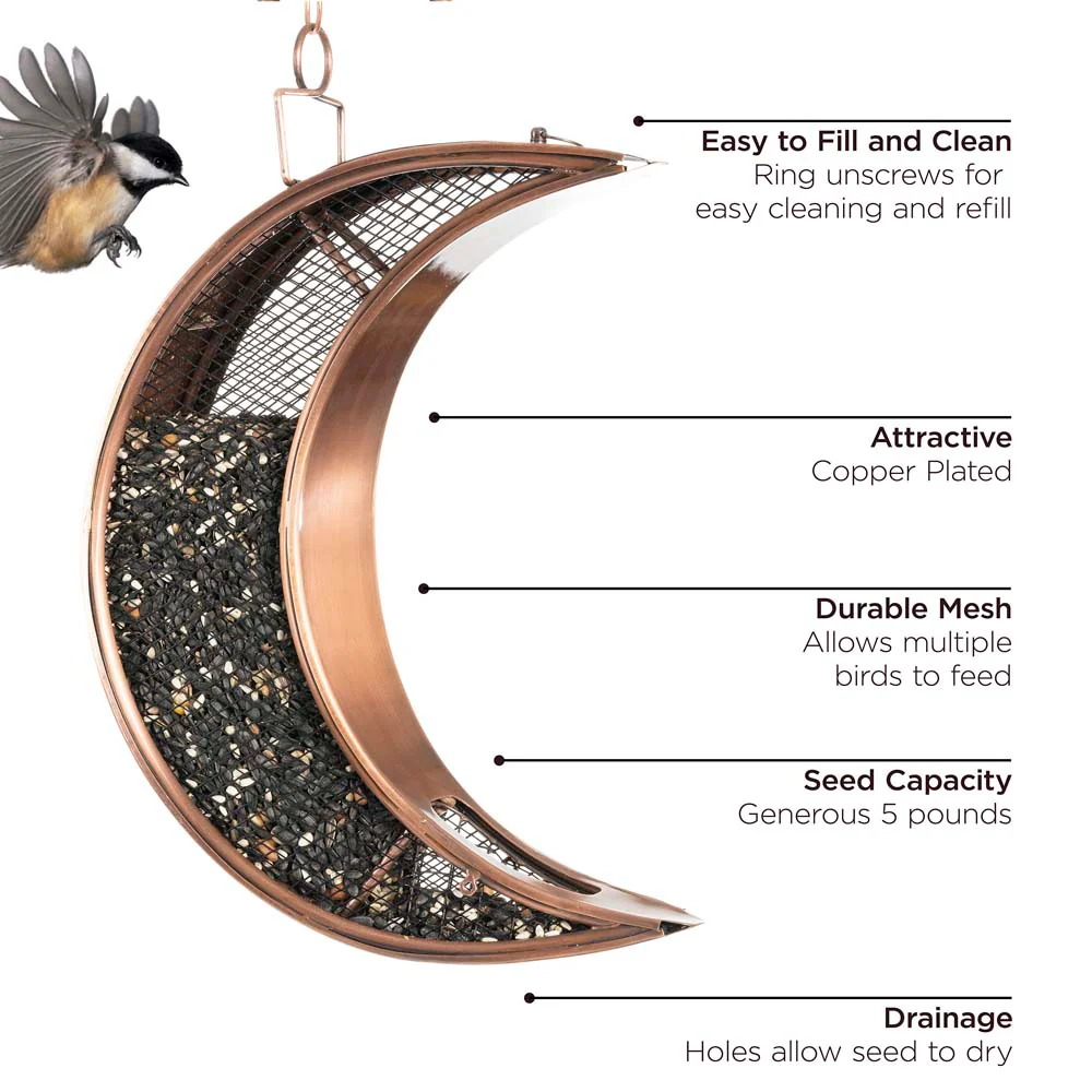 Over The Moon Bird Feeder, Mesh Panels - Image 5