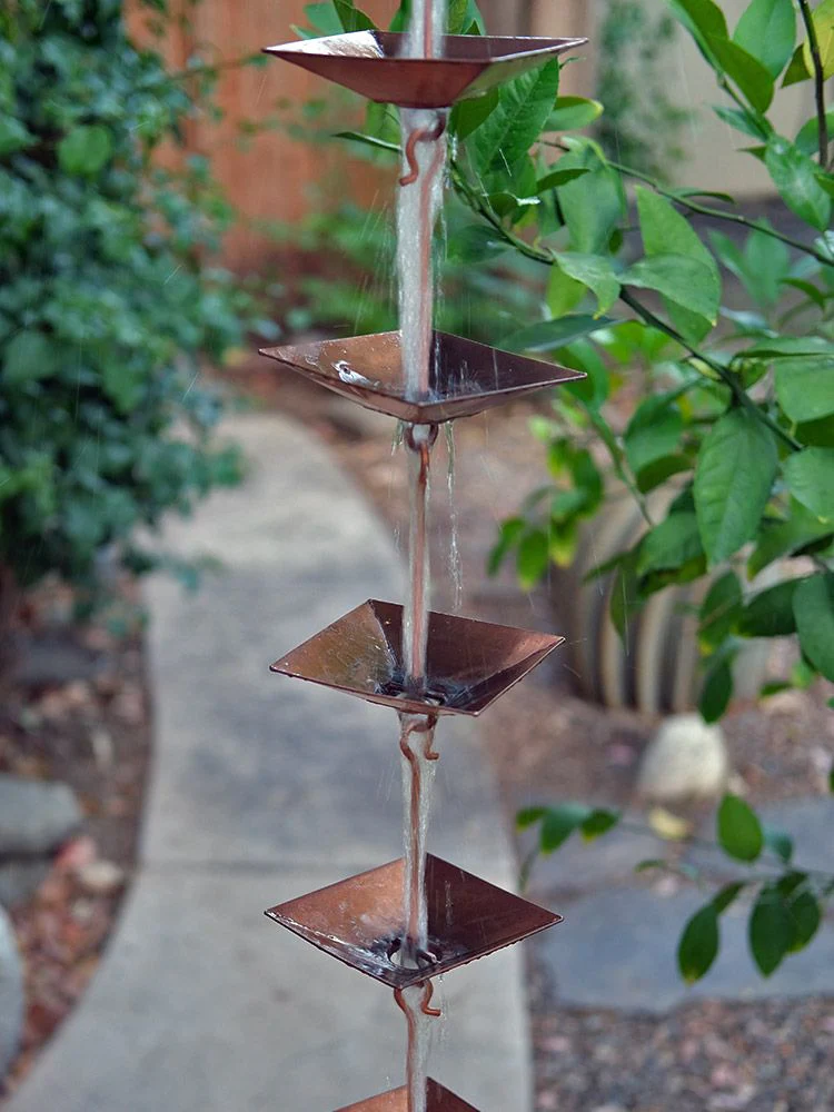 Pagoda Cups Rain Chain - Image 3