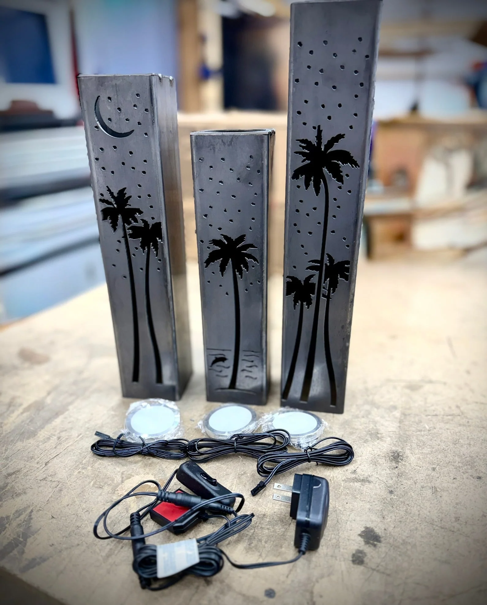 Palm Trees Under the Stars Indoor Luminary | Multiple Sizes - Image 3