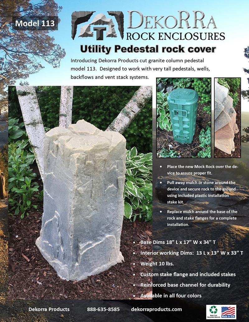 DekoRRa Pedestal Faux Rock - Model 113 - Image 7