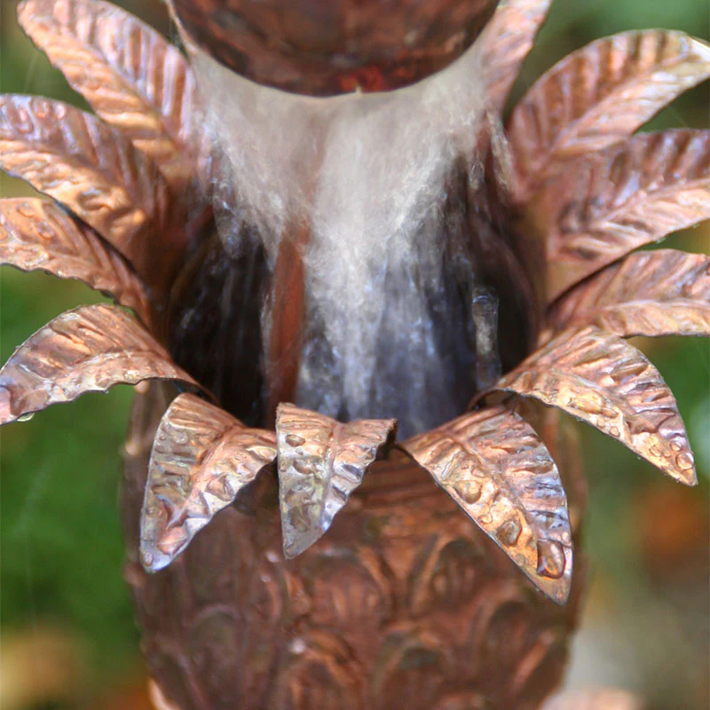 Pineapple Theme Copper Rain Chain