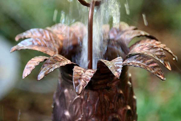 Pineapple Theme Copper Rain Chain - Image 3