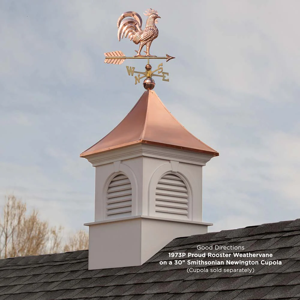 Proud Rooster Weathervane - Pure Copper - Image 3
