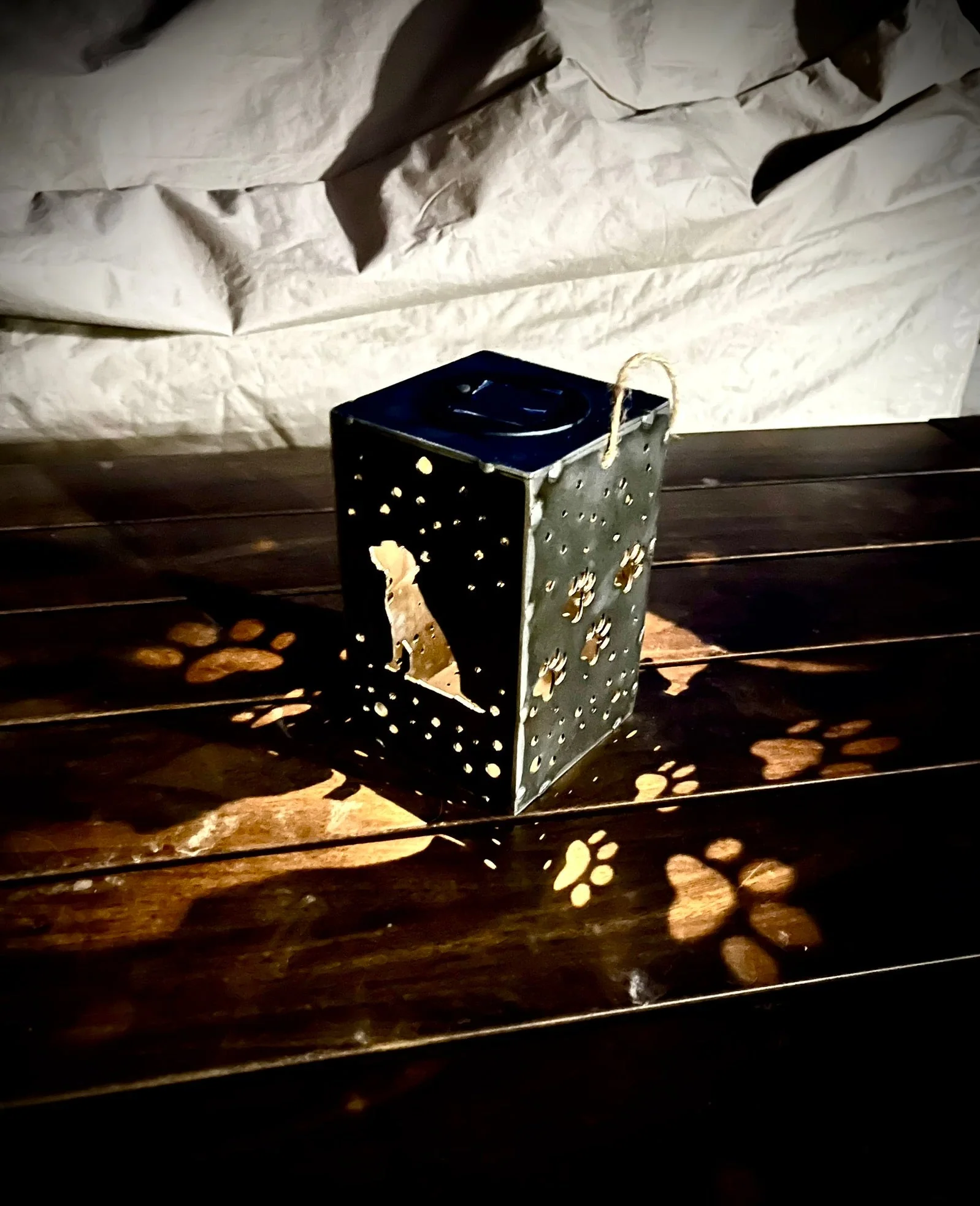 Puppy Cube Steel Hanging Solar Light | 6.5 in. | Pick a Breed - Image 3