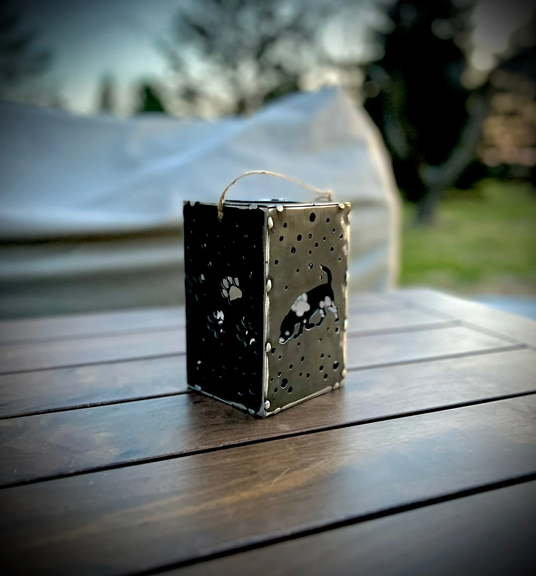 Puppy Cube Steel Hanging Solar Light | 6.5 in. | Pick a Breed - Image 4