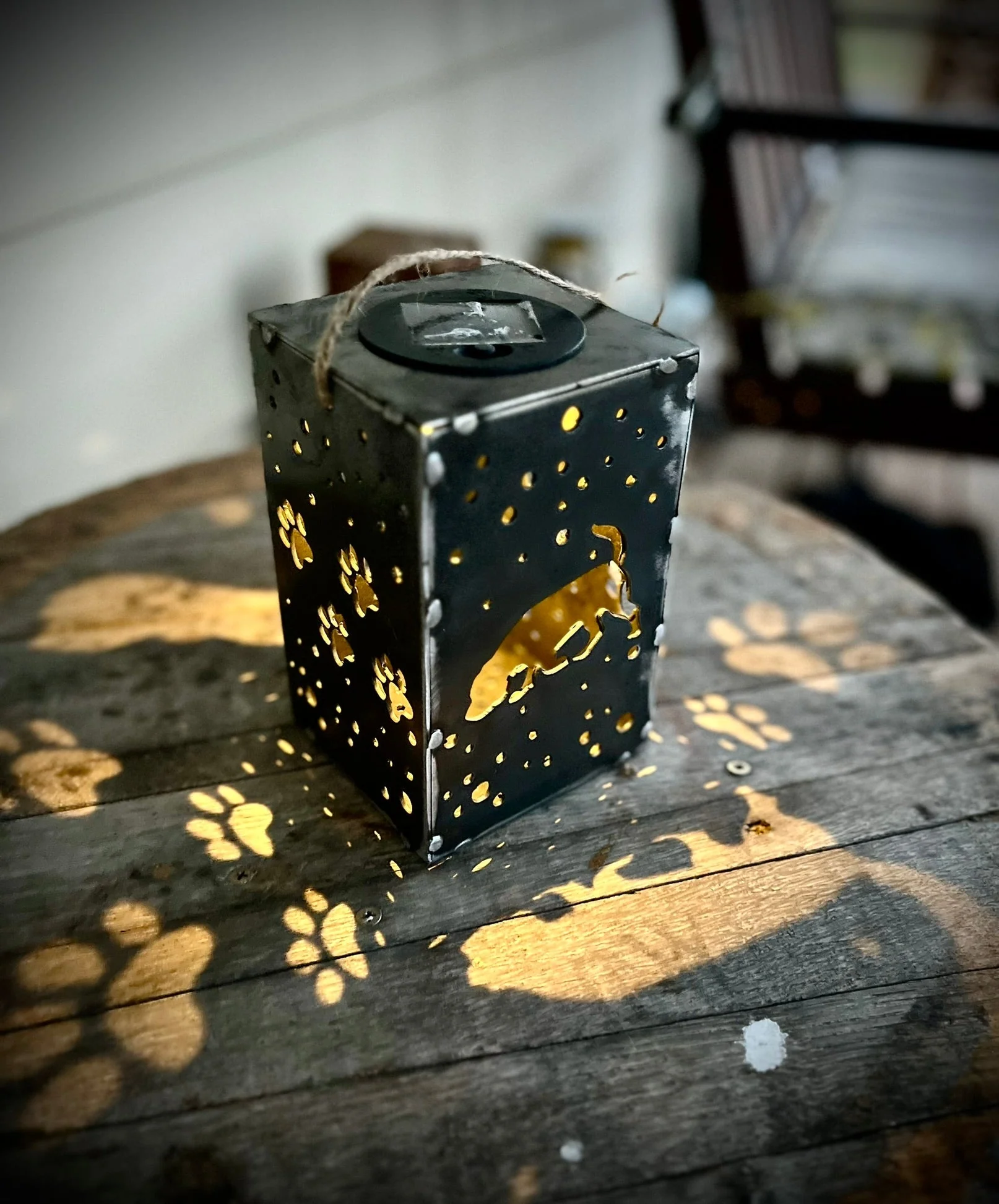 Puppy Cube Steel Hanging Solar Light | 6.5 in. | Pick a Breed - Image 5