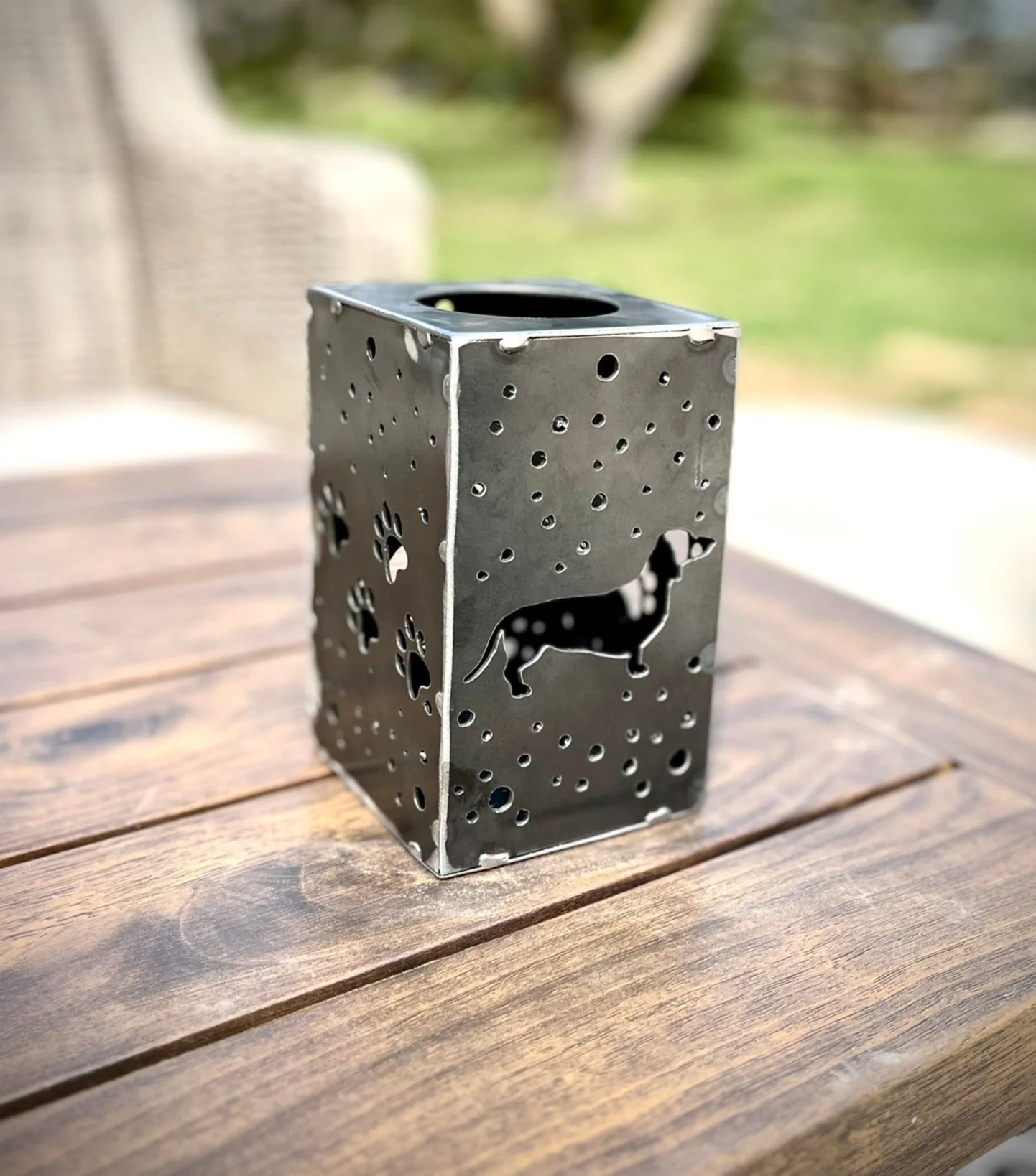 Puppy Cube Steel Hanging Solar Light | 6.5 in. | Pick a Breed - Image 8