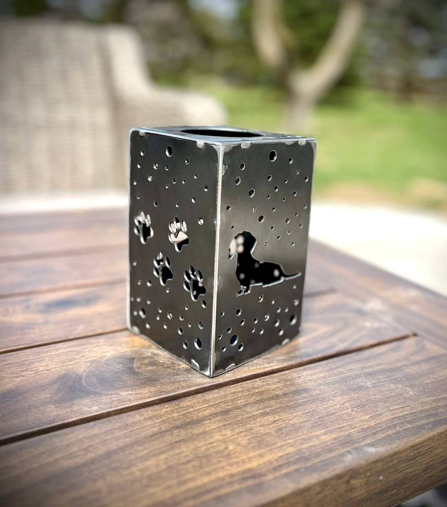 Puppy Cube Steel Hanging Solar Light | 6.5 in. | Pick a Breed - Image 9